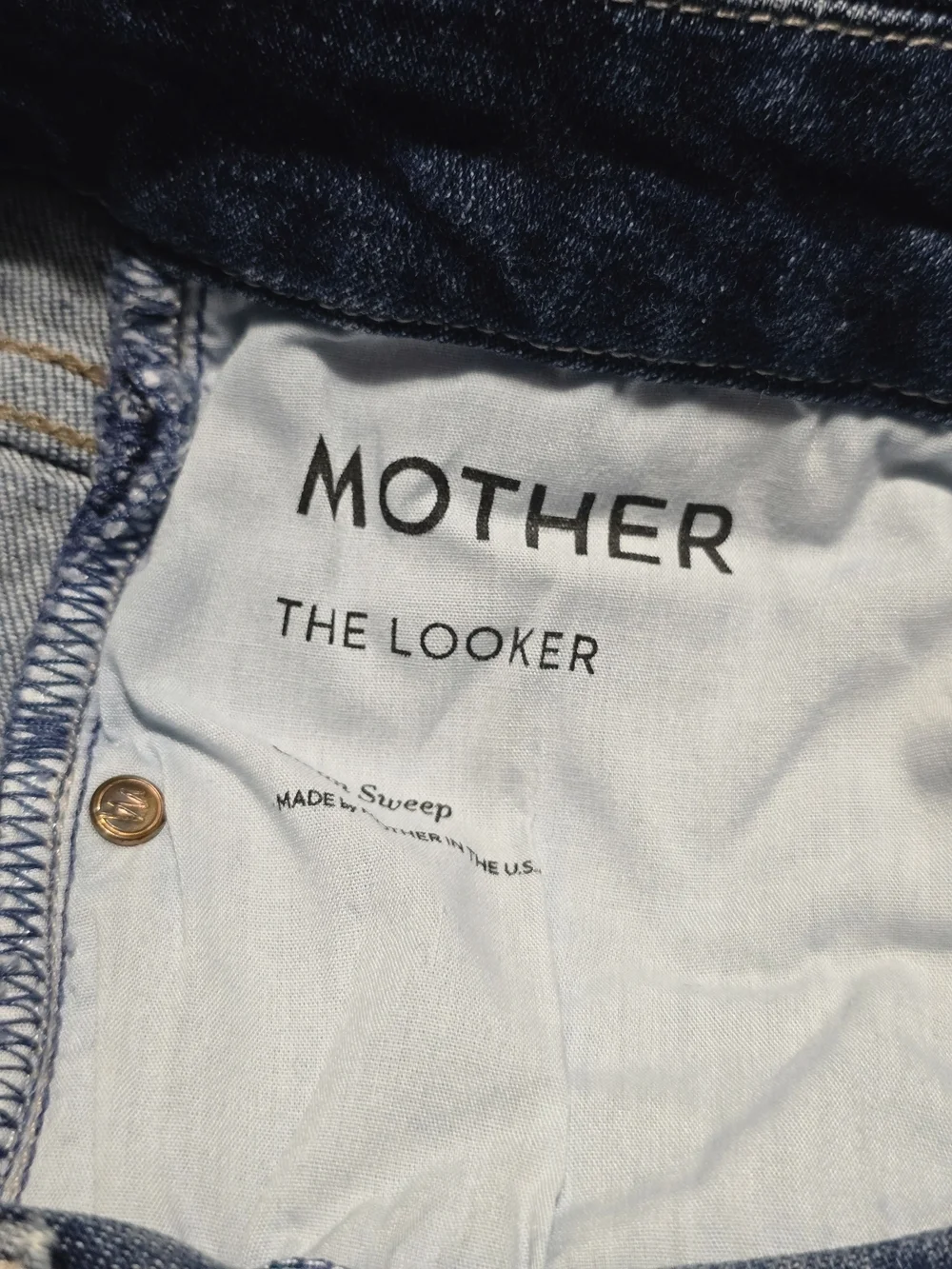 MOTHER The Looker Classic Skinny Ankle Women's Blue Denim Jeans Size 26